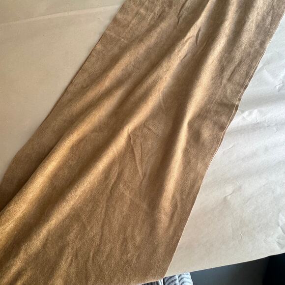 Urban Outfitters 7.5 Foot Tan Suede Coastal Cowgirl Wrap w Fringe on Either End - Picture 14 of 16